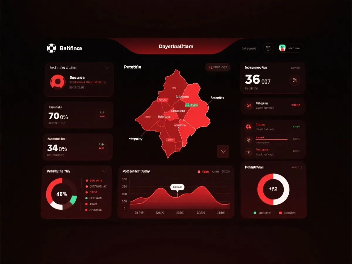 世界杯赛事数据面板示意图
